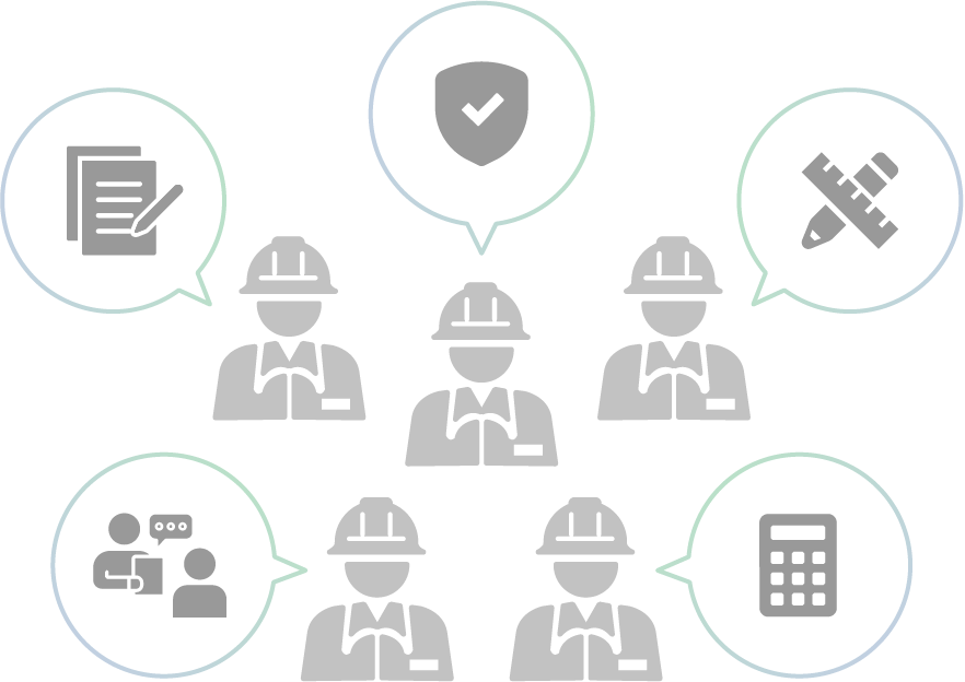 大手企業の場合:プロジェクトの一部分だけ